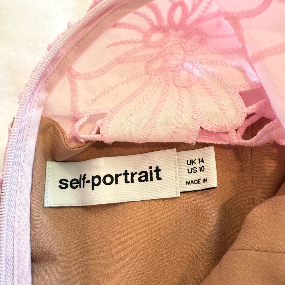 Self-Portrait Pink Lace midi Dress - Picture 2 of 2